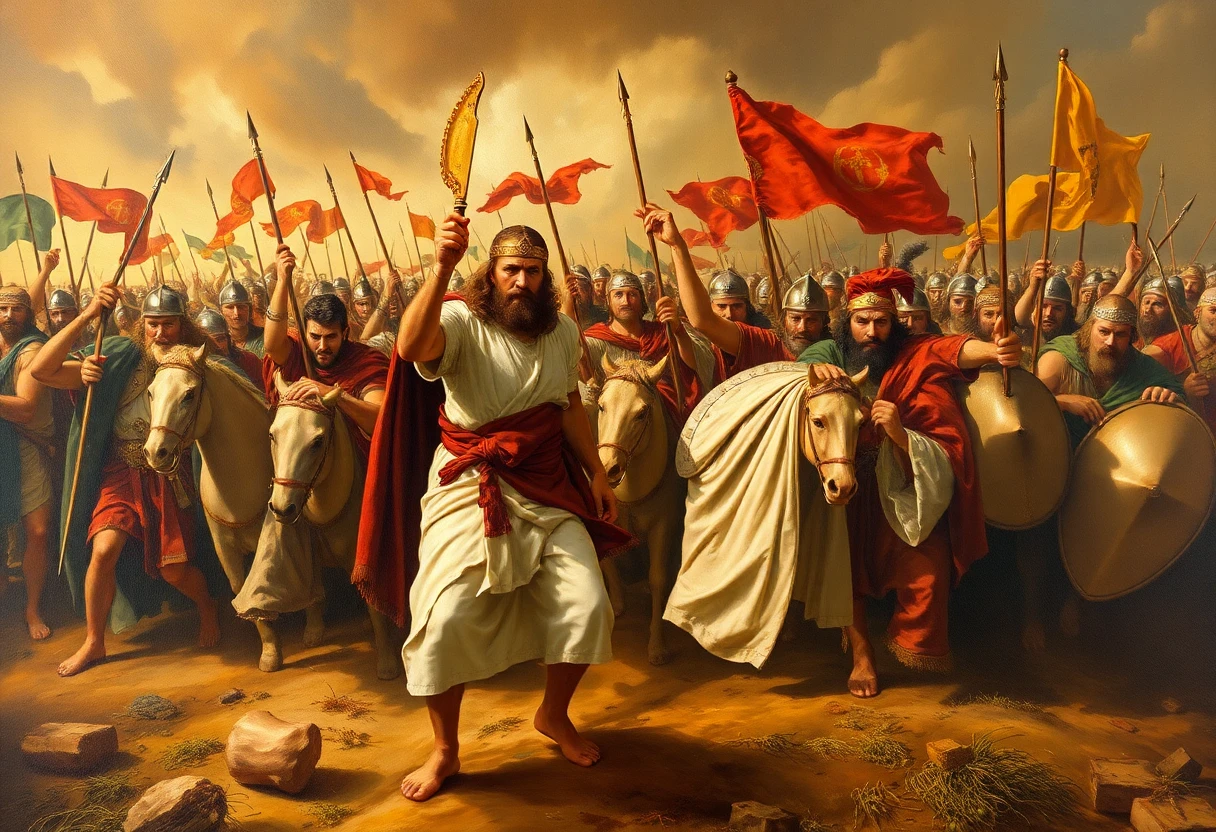 طالوت يقود جيشه